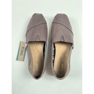 TOMS‎ Alpargata Classic Women's Ash Canvas Slip-on Shoes Size 6.5 New With Tags